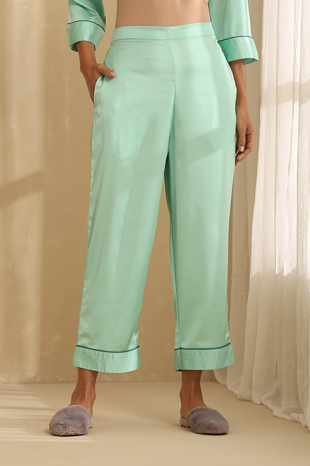 Sleep Wear Pajama and Shirt-Sea Green