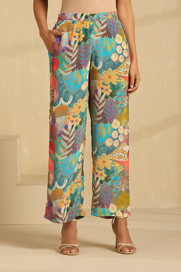 Pure Crape Asymmetrical Co-Ord Set