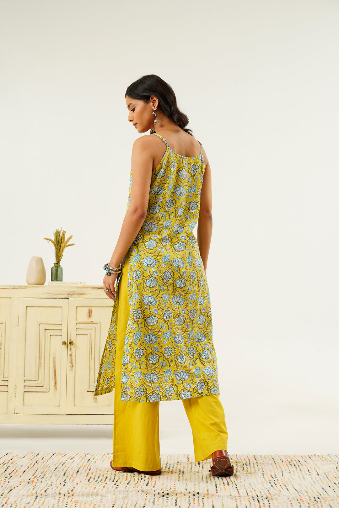 Kaavya Hand block Print Kurta Cotton Set