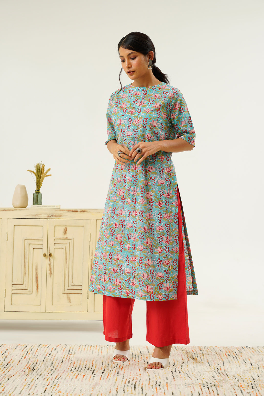 Suruchi Hand block Print Kurta Set