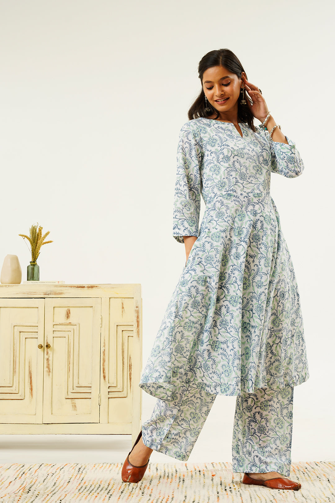 Vaidehi Sanganeri  Anarkali Print Kurta Set