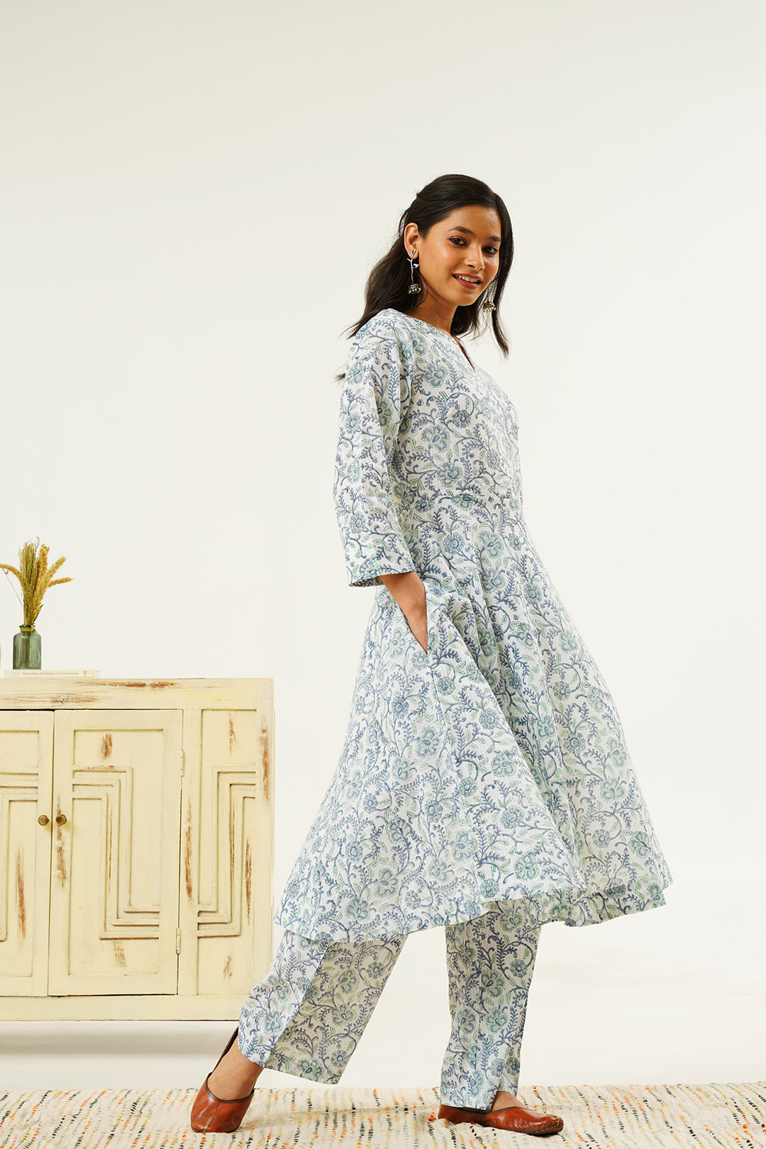 Vaidehi Sanganeri  Anarkali Print Kurta Set