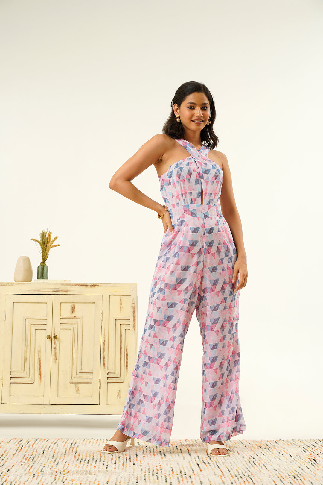 Sakshi Abstract Print Jumpsuit