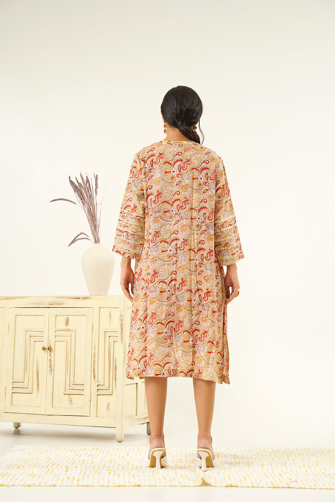 Sargam Straight Dress With Shrug