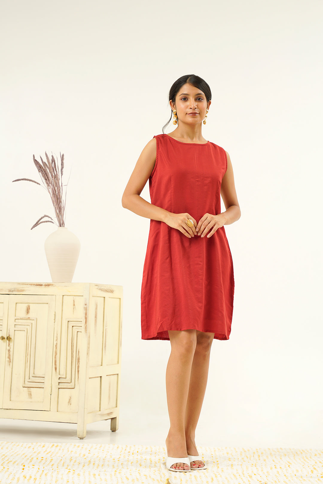 Sargam Straight Dress With Shrug