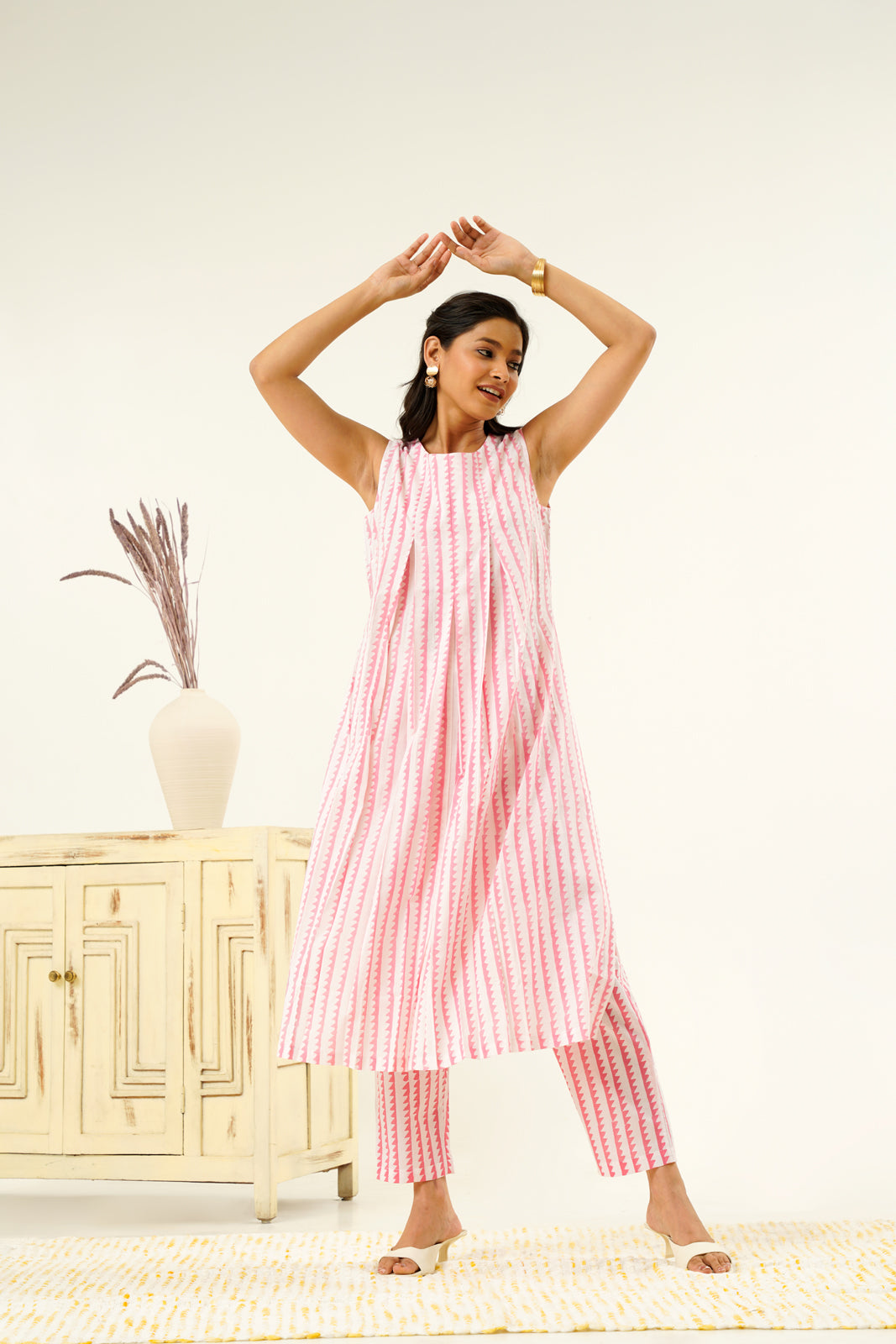 Nandini Hand block Print Kurta Set