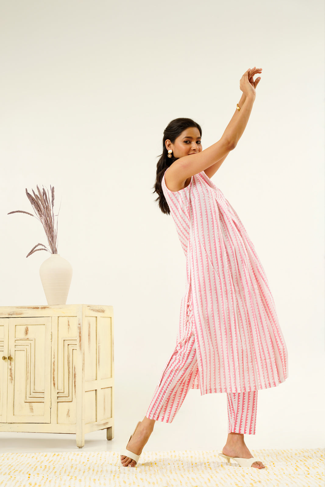 Nandini Hand block Print Kurta Set