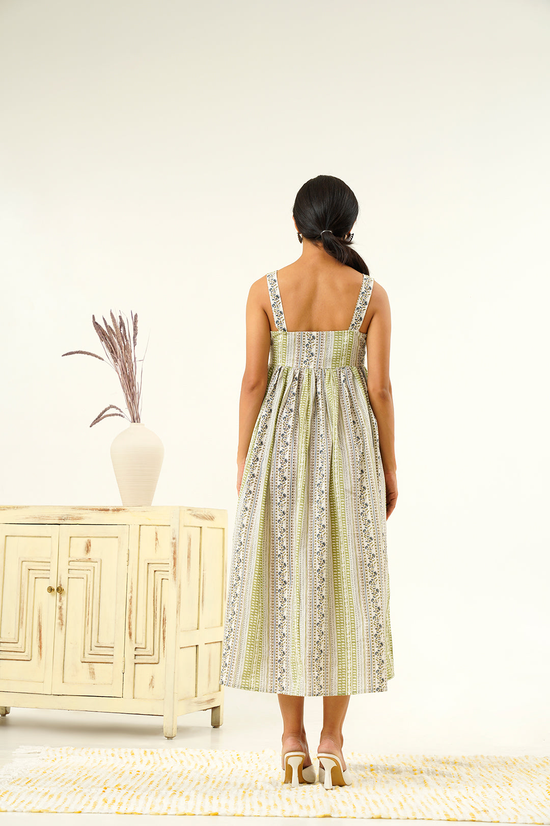 Chitra Block Print cotton Dress