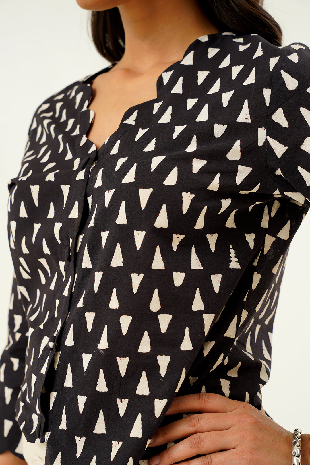 Bandini Hand Block Abstract Print Cotton Co-ord Set