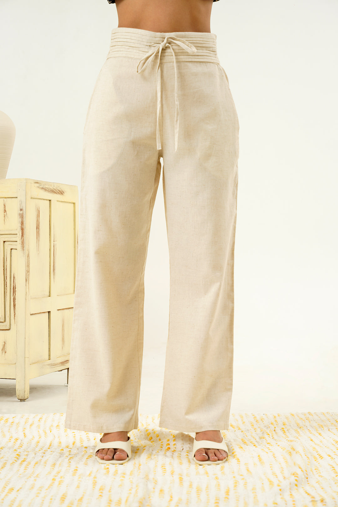 Bandini Hand Block Abstract Print Cotton Co-ord Set