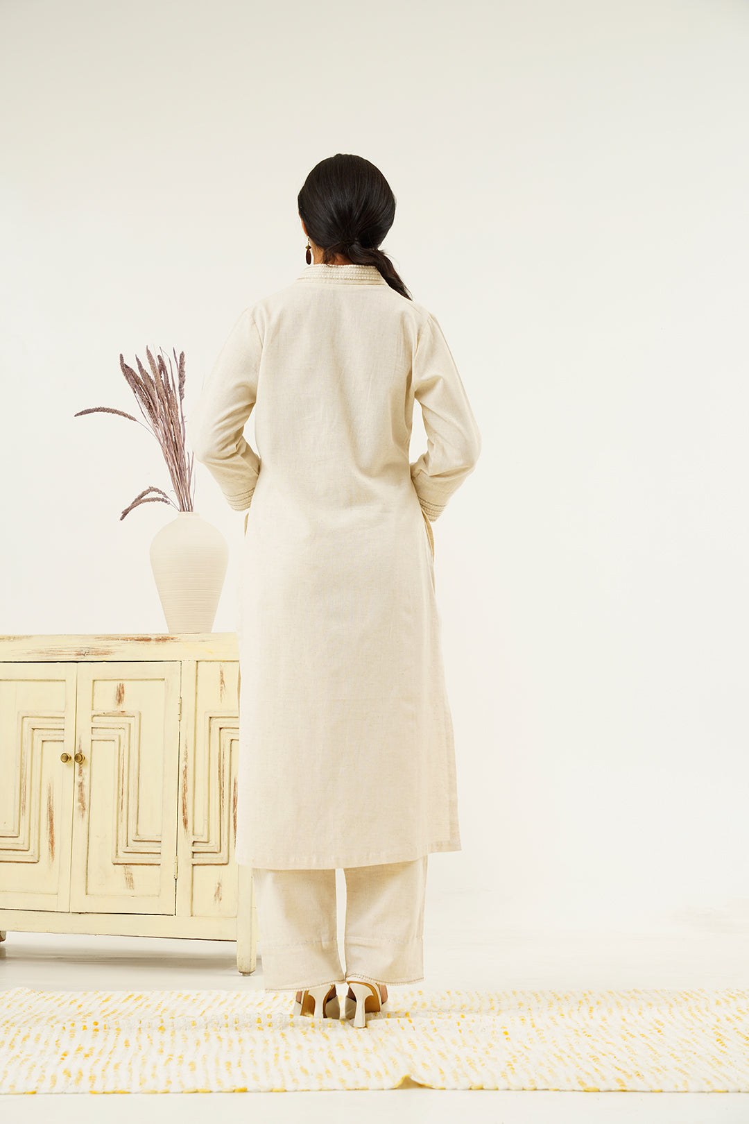 Lokya Cotton Handloom Kurta With Pant Set