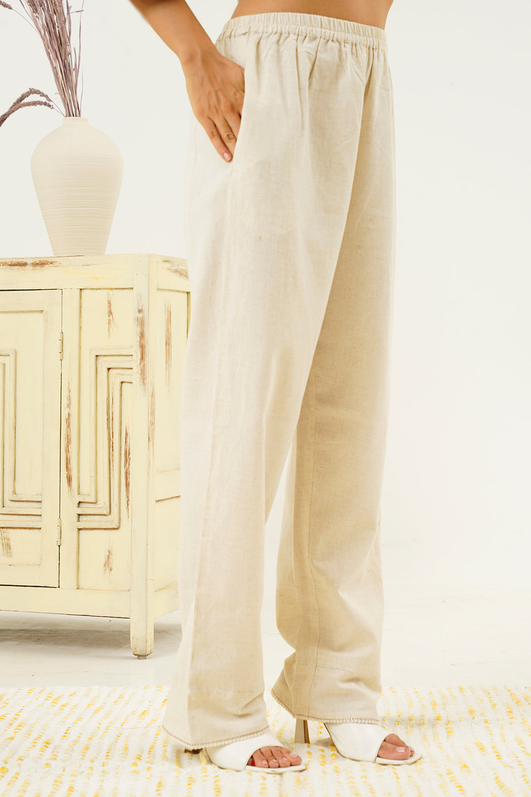 Lokya Cotton Handloom Kurta With Pant Set