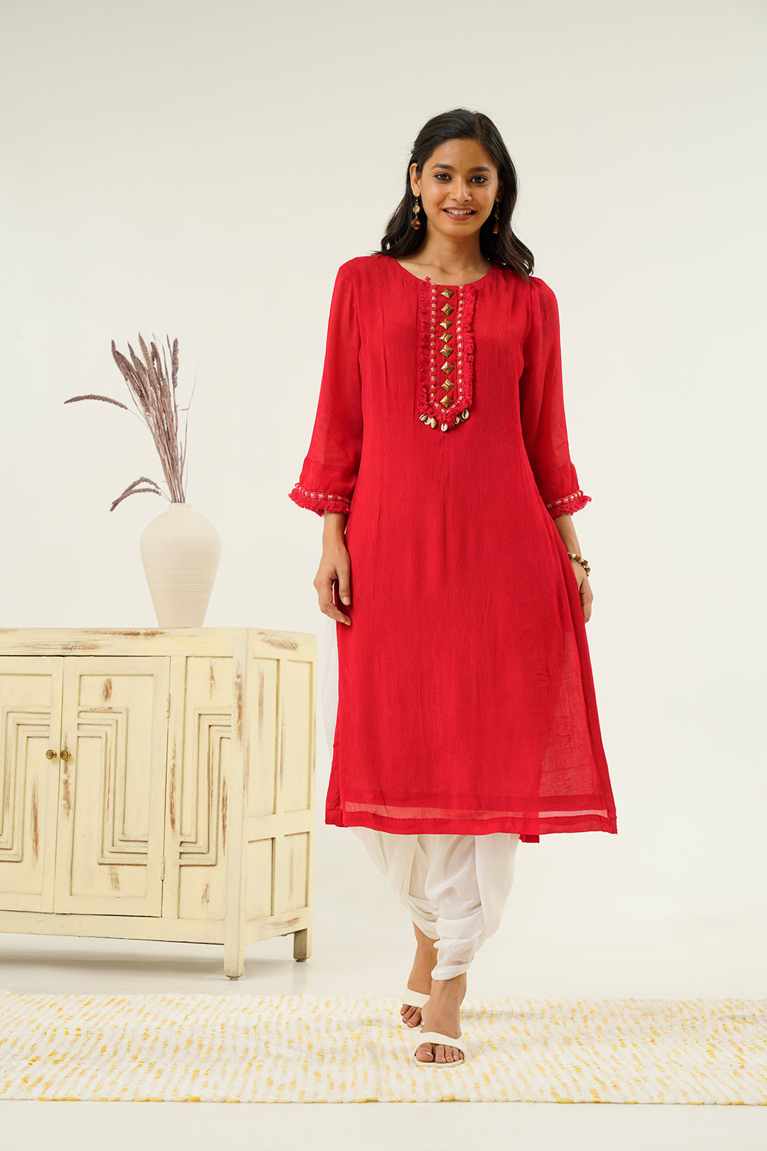 Lakshmana Straight Embroidered Kurta Set