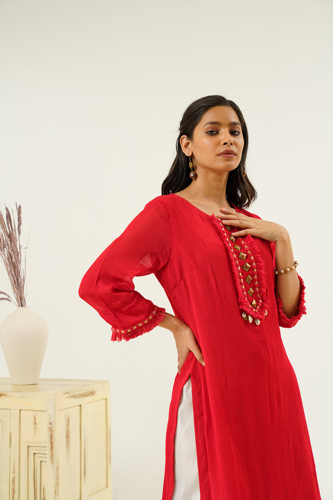 Lakshmana Straight Embroidered Kurta Set