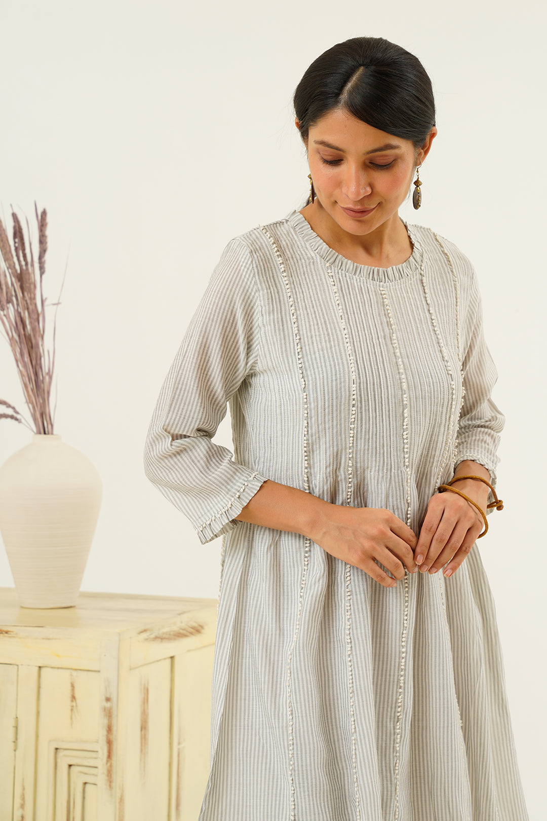 Varuna Chanderi Flair Dress