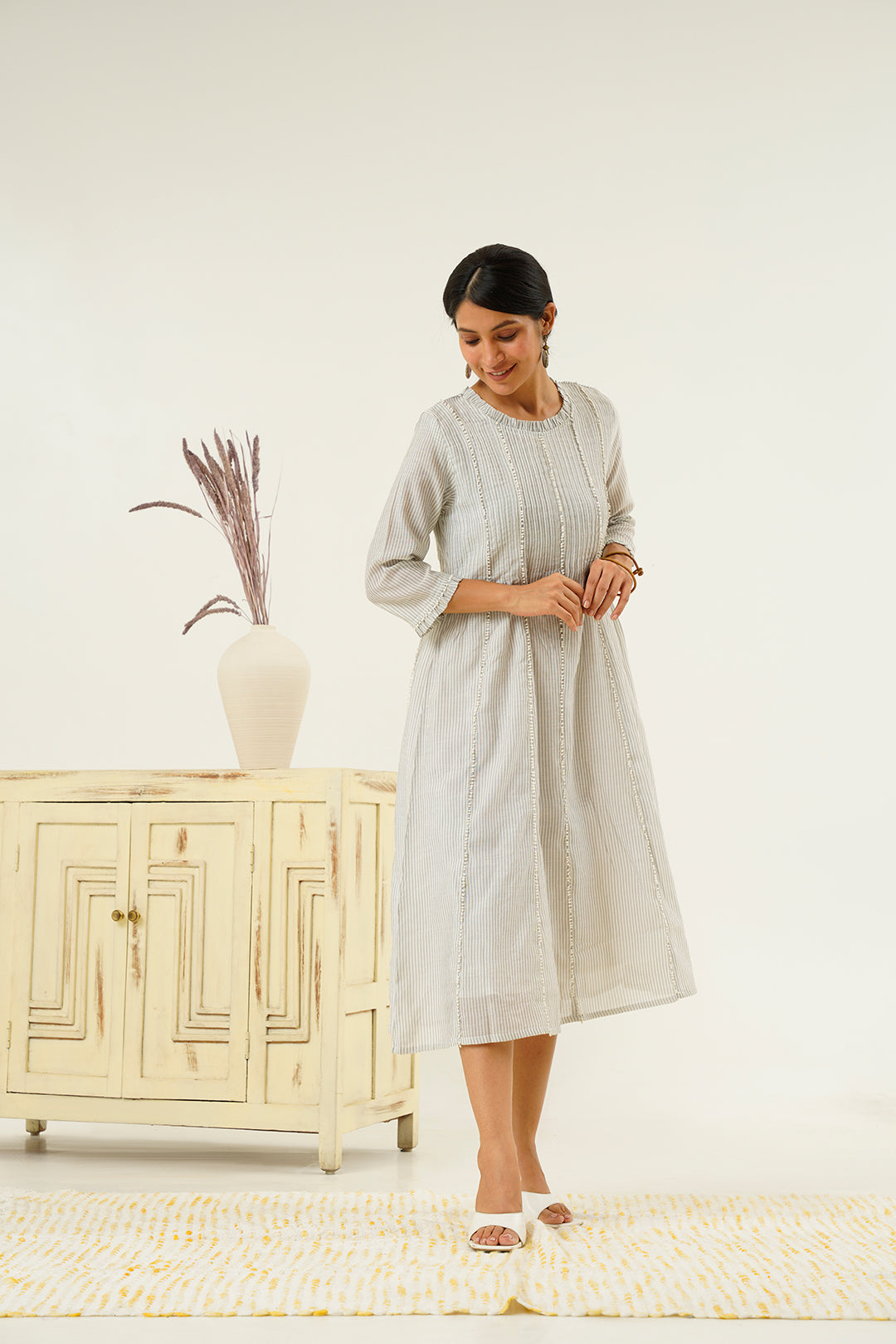 Varuna Chanderi Flair Dress