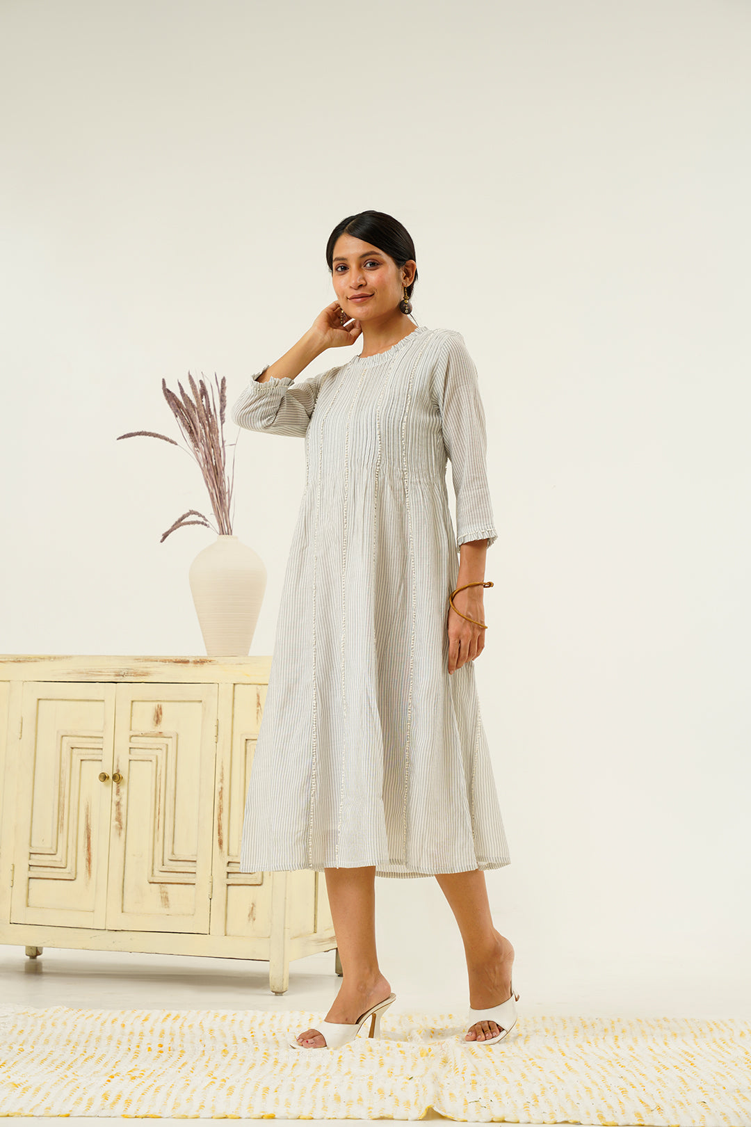 Varuna Chanderi Flair Dress