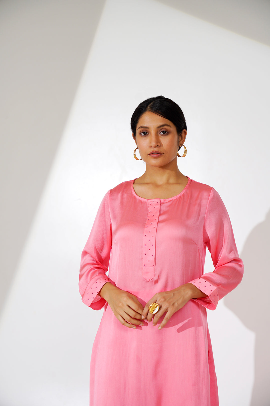 Leela Front Placket Woman Kurta Set