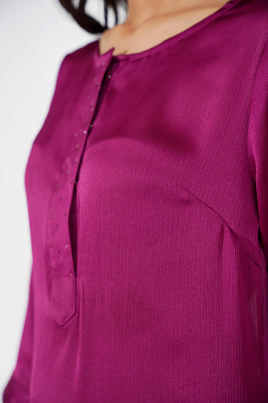 Vatamsa Front Placket Chiffon  Kurta Set