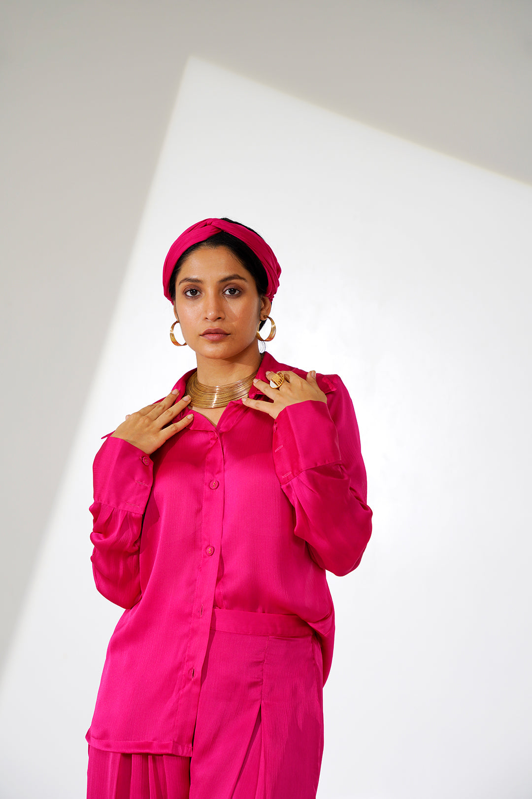 Srishti Raspberry Co-ord Set