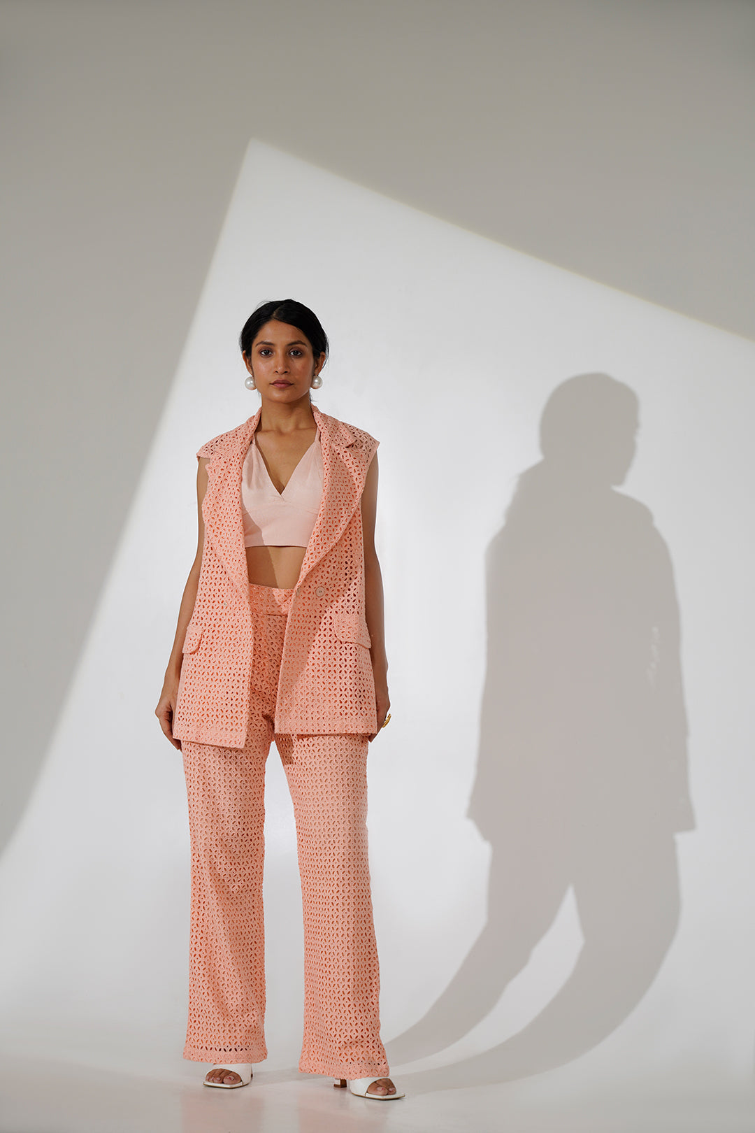 Chaitanya Schiffli cotton Co-ord Set