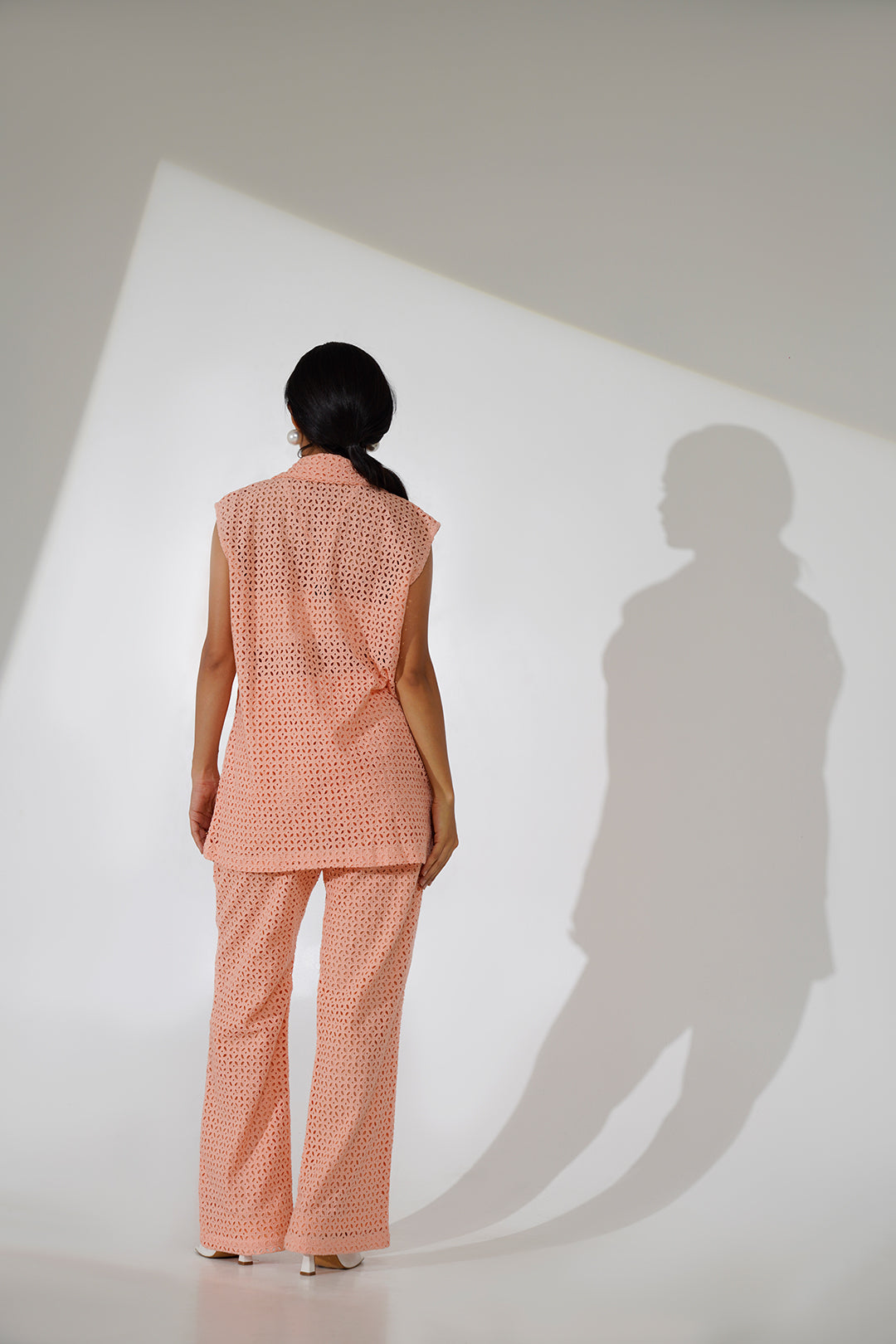 Chaitanya Schiffli cotton Co-ord Set