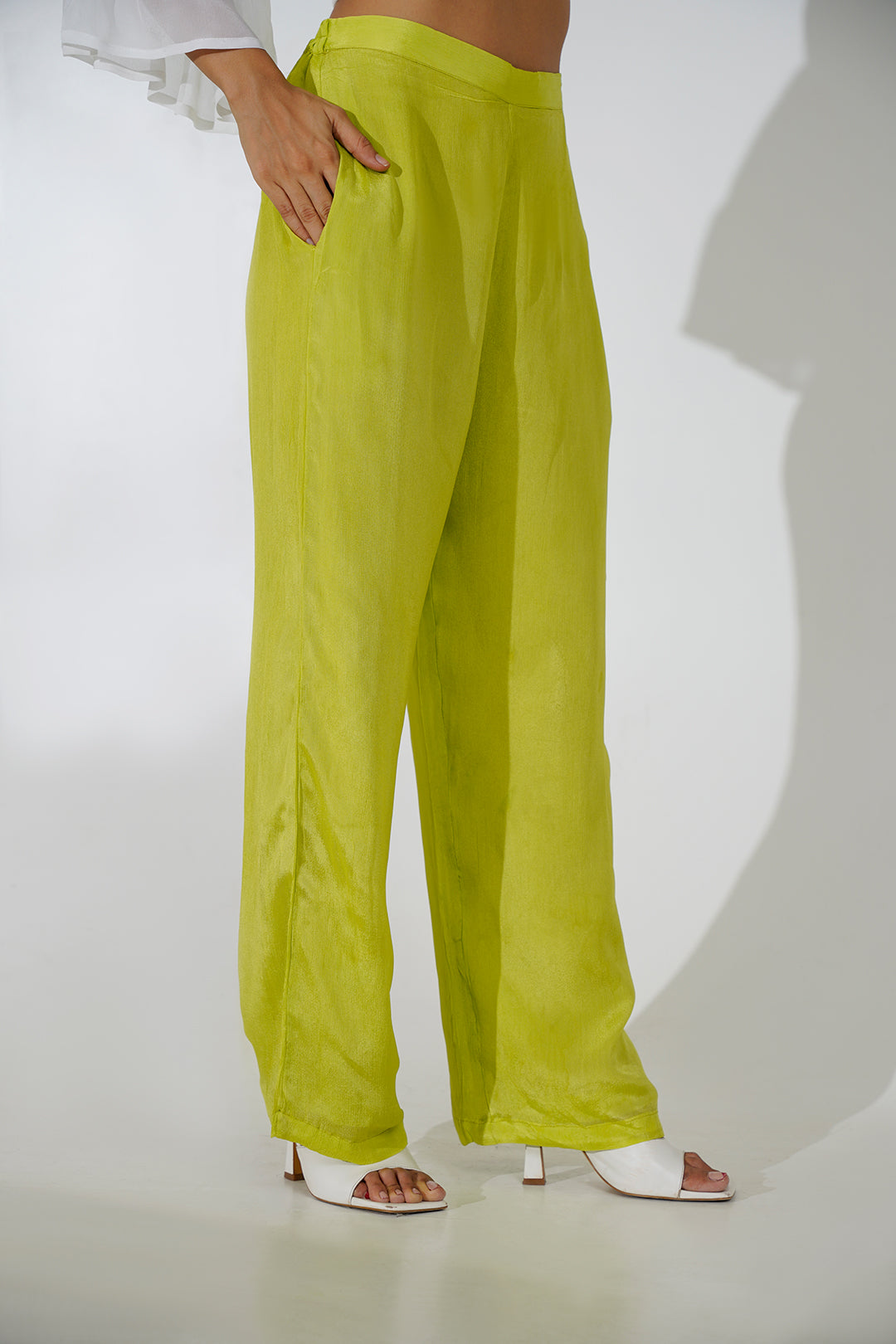 Saha White Flared Co-ord Set