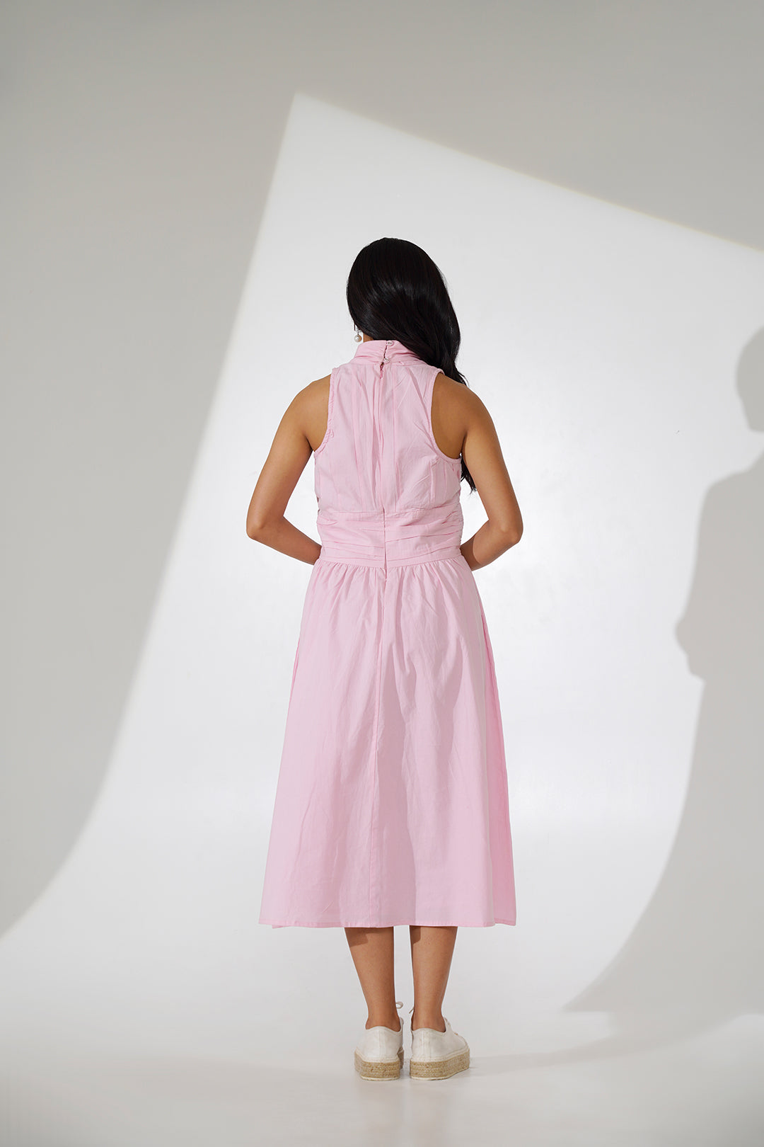 Nitya Waist Cinched Cotton Dress