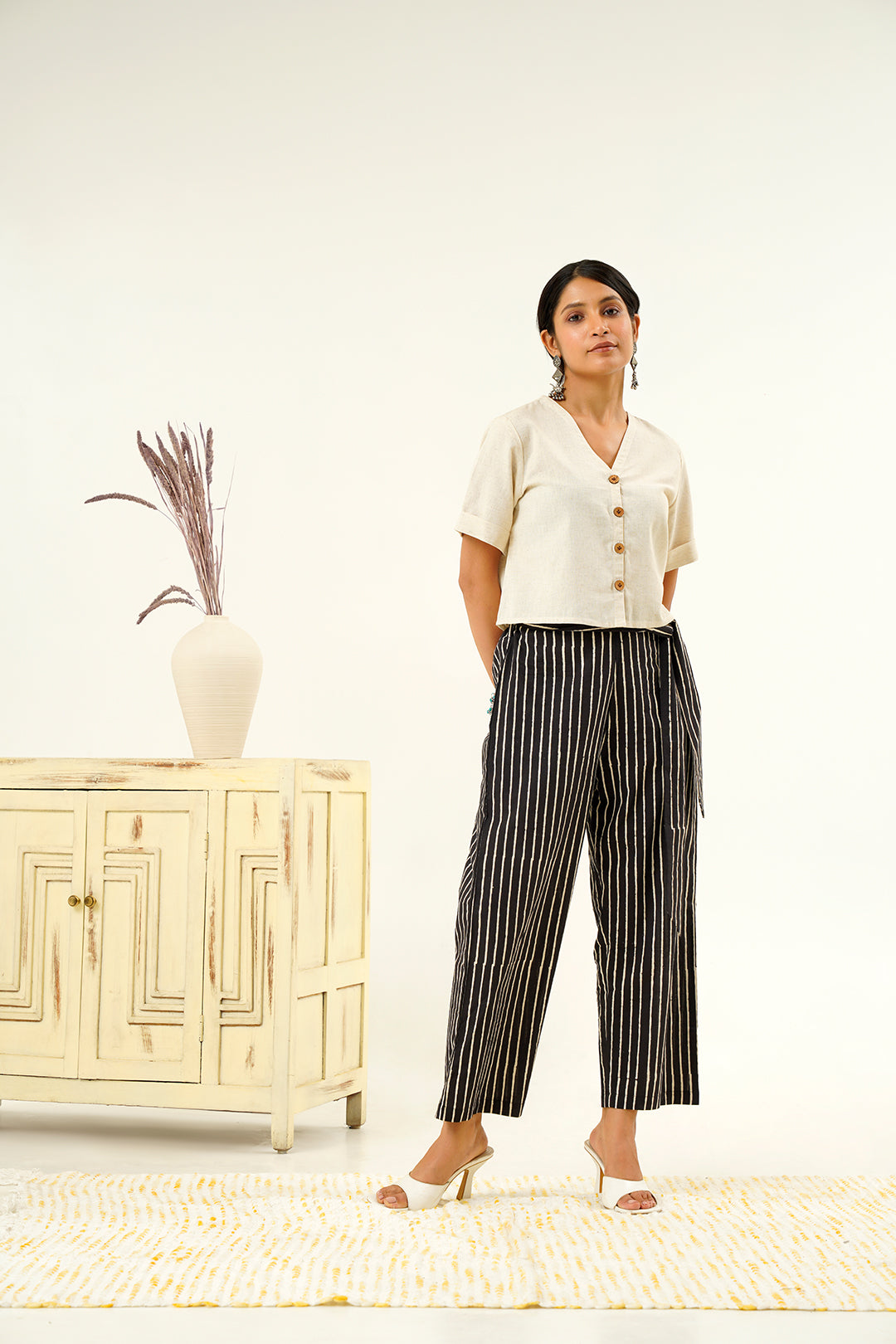 Gira Block Hand Print Cotton Co-ord Set