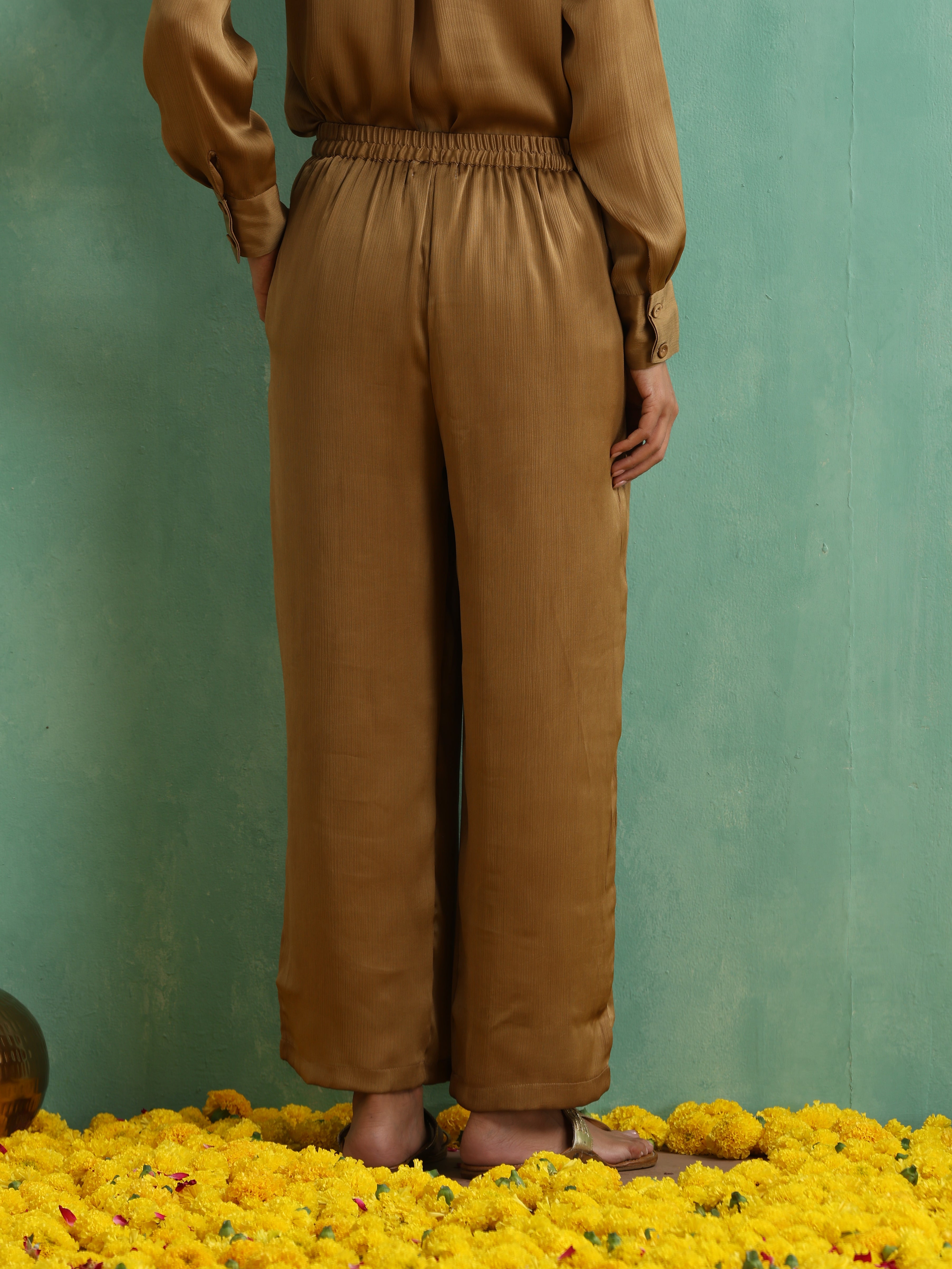 Honey Gold Shirt Co-ord Set
