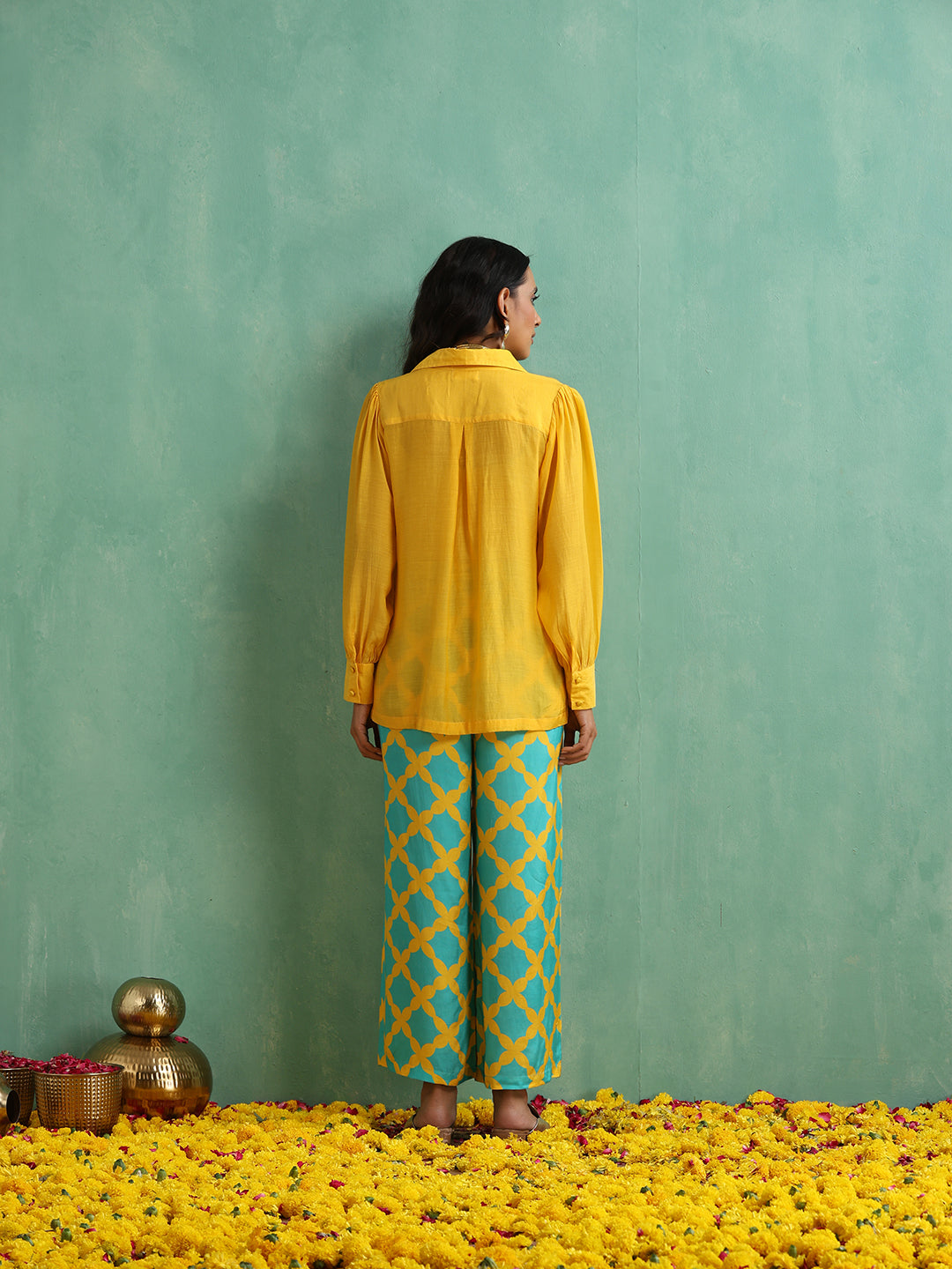 shirt and palazzo pant